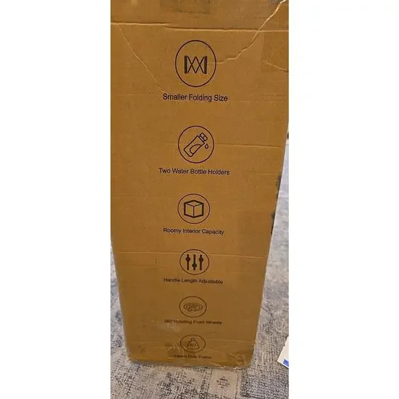 New Collapsible Folding Wagon, 2 Drink Holders; All Terrain Wheels Utility Cart